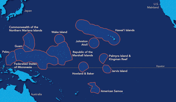 PacIOOS Regions Map