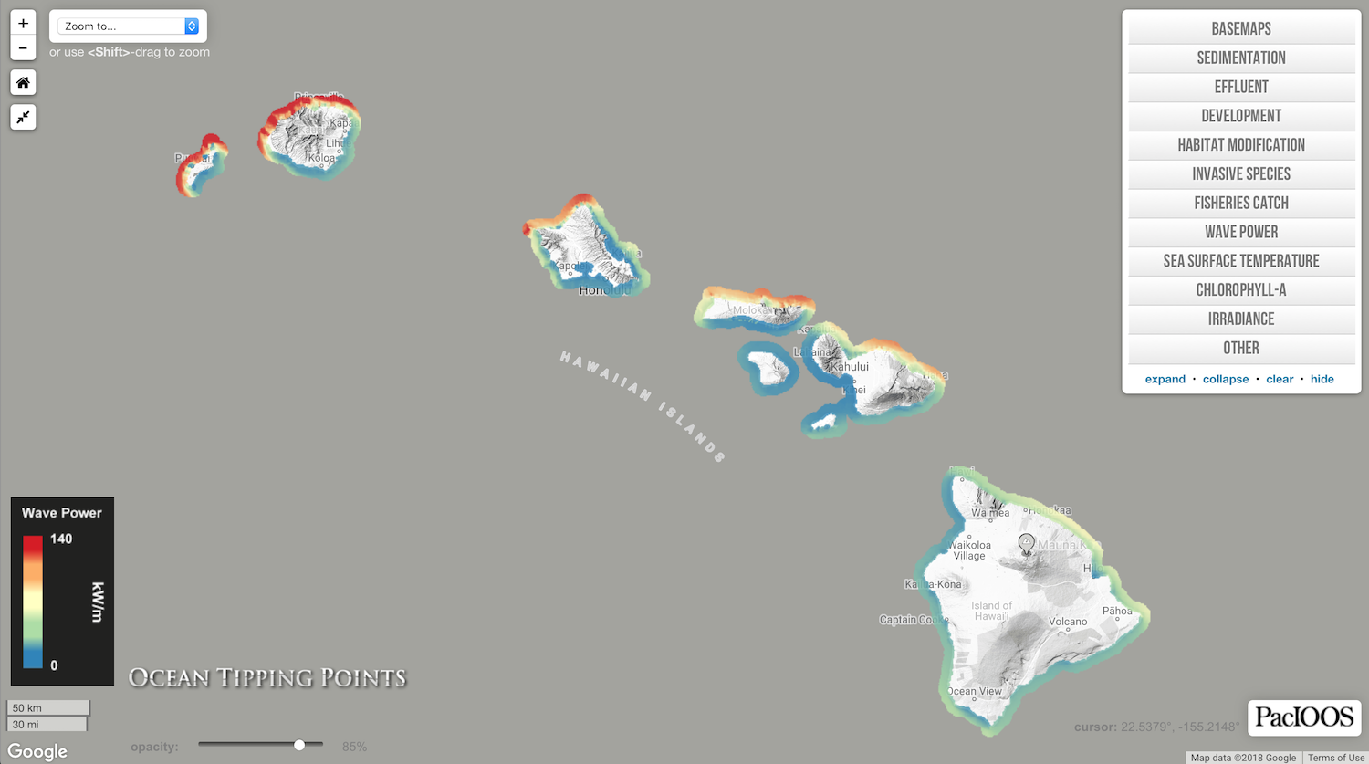Ocean Tipping Points Map Viewer