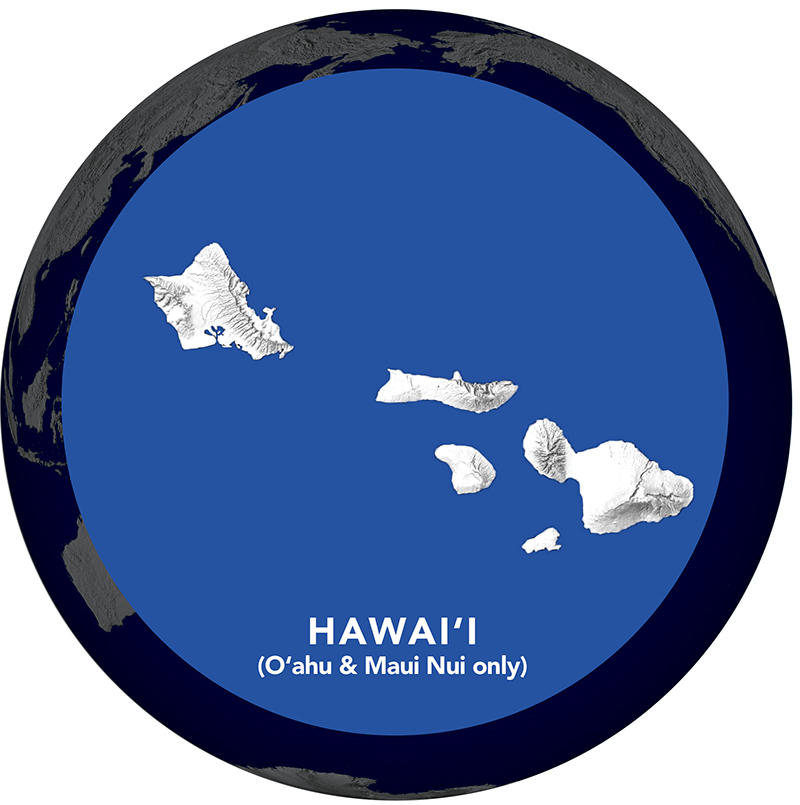 Maui-Oahu map