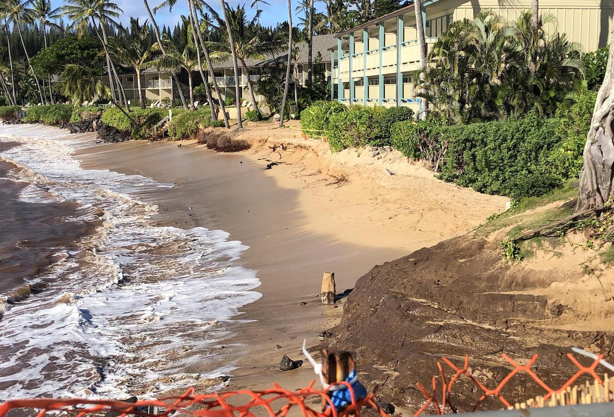 coastal erosion West Maui