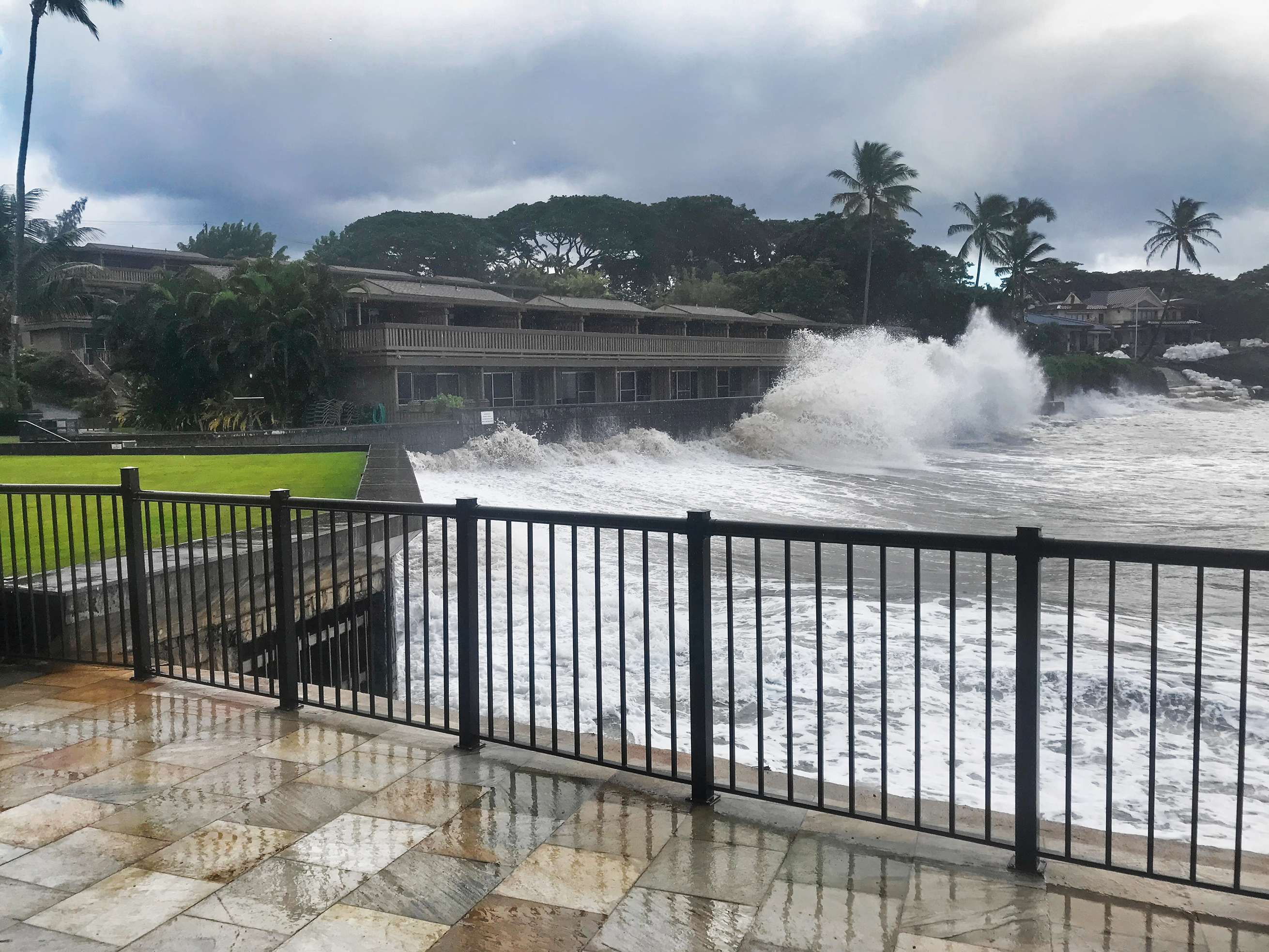 Kahana Sunset wave action at seawall. Credit: Carol Tu'ua. Kahana Sunset wave action at seawall. Credit: Carol Tu'ua.
